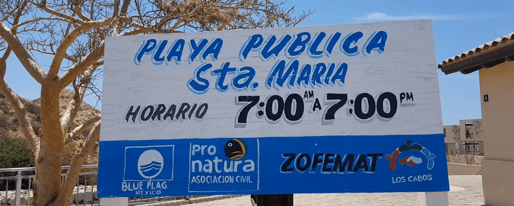 Santa Maria Beach Information Signs