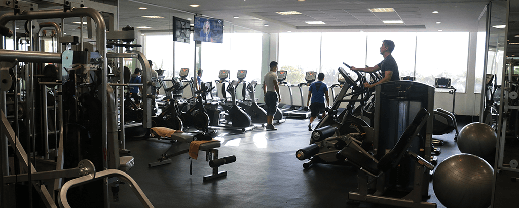 GYM at the hotels to stay healthy while vacationing