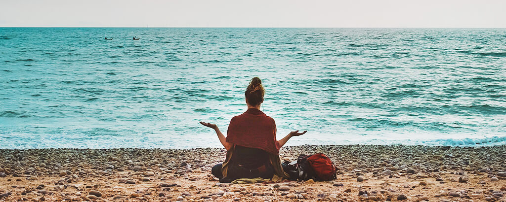 Meditacion en la playa de Cancún