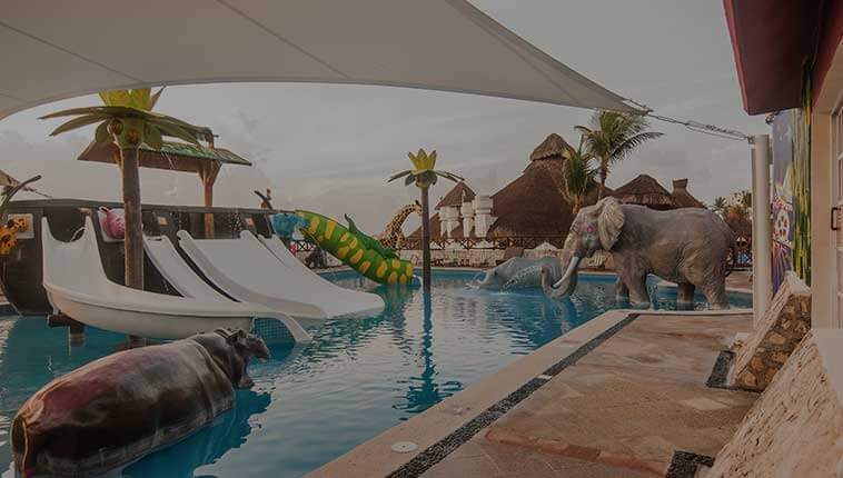 Water park and kids club at Club Solaris