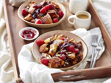 Breakfast at bed for the honeymonners in Royal Solaris Resorts